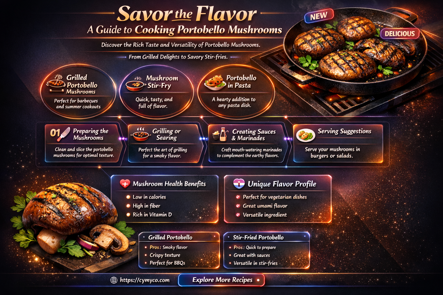 how to cook portabello mushrooms