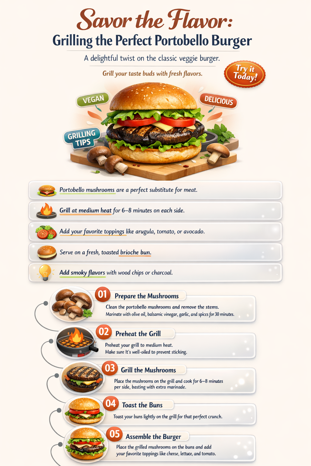 how to cook a portobello burger