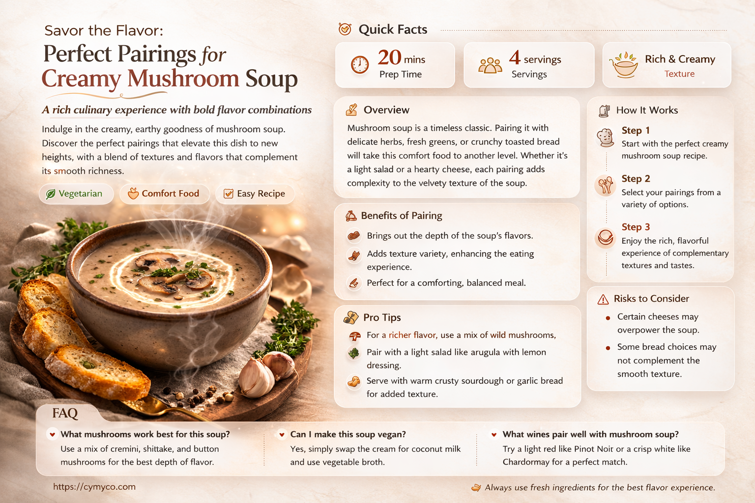 what pairs with mushroom soup