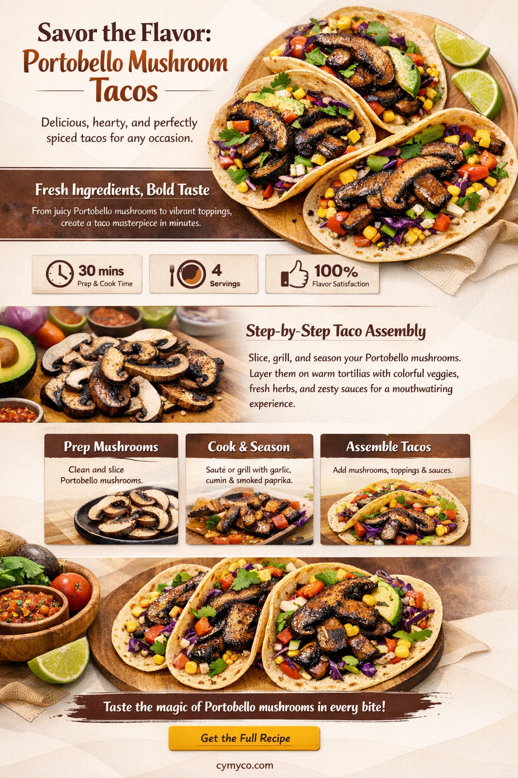 how to make portobello mushroom tacos