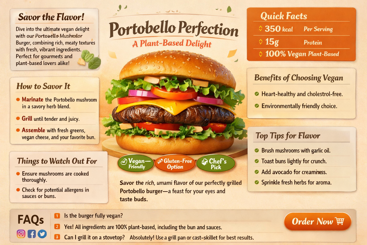how to make a vegan portobello mushroom burger