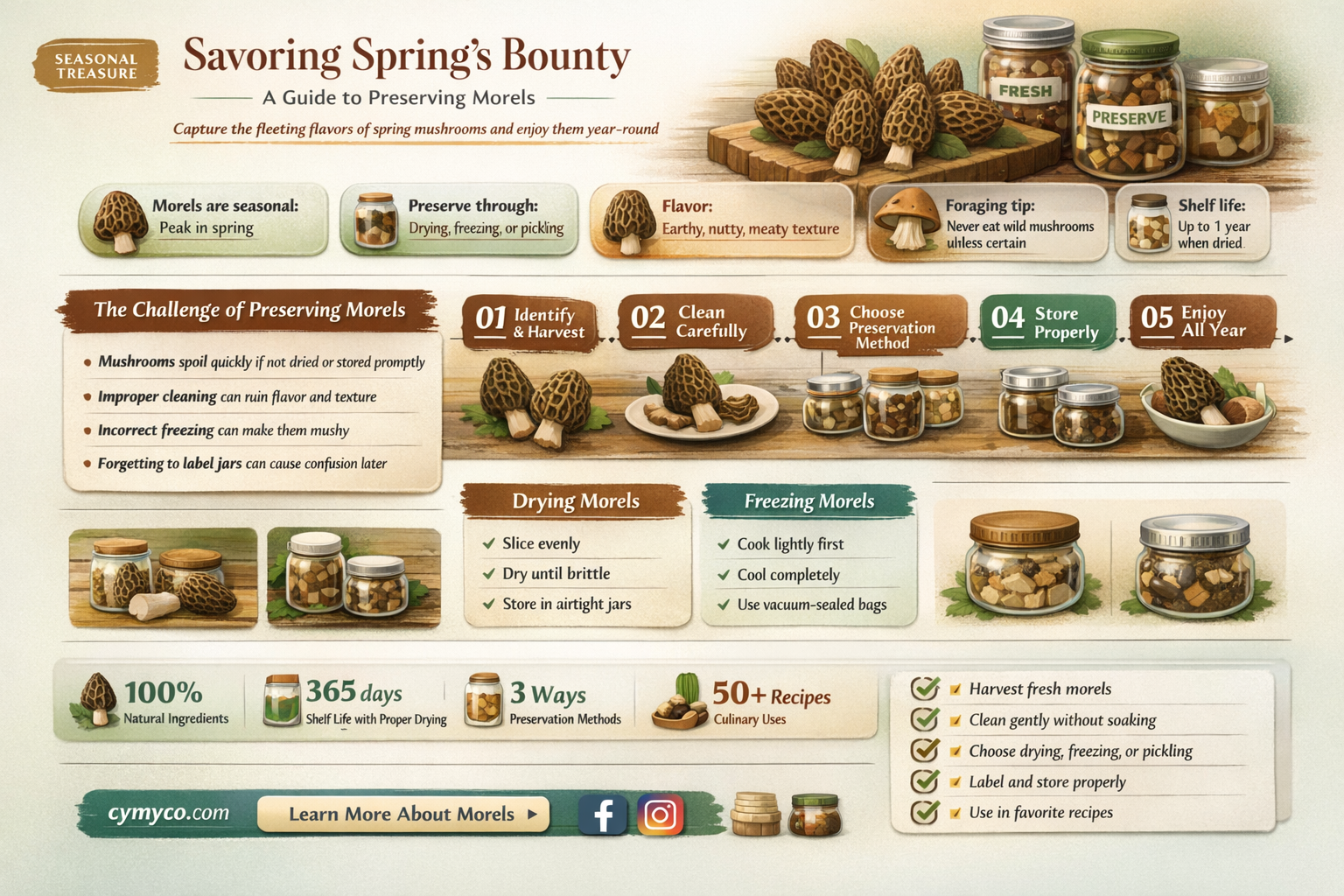 how to preserve morels