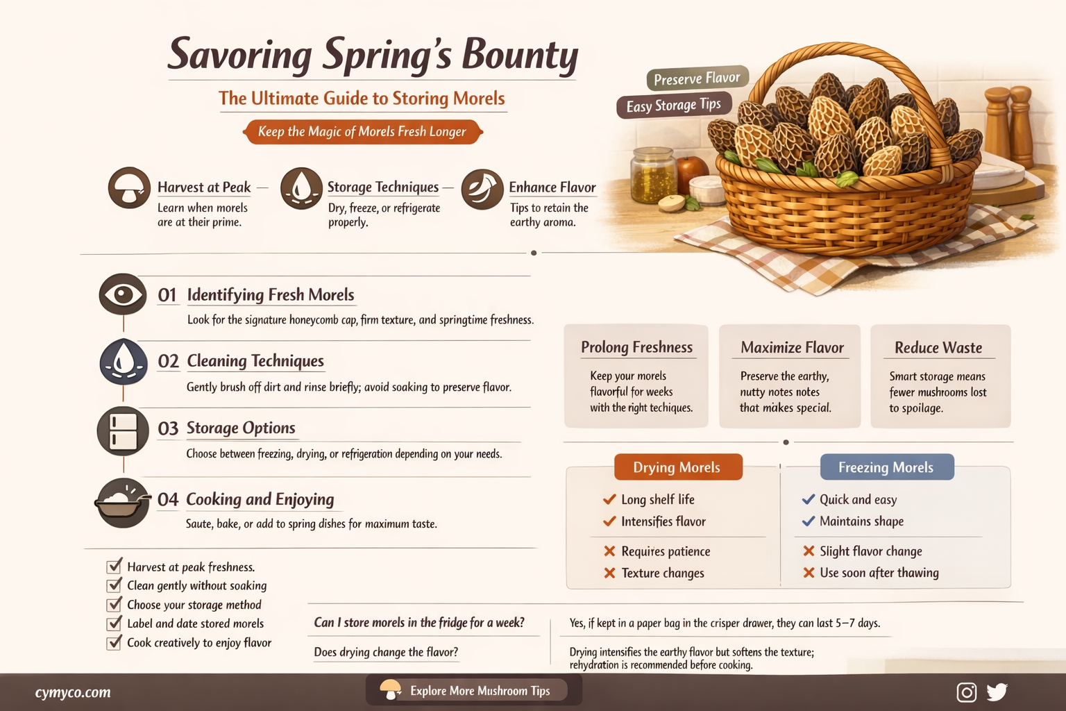 how do you store morels