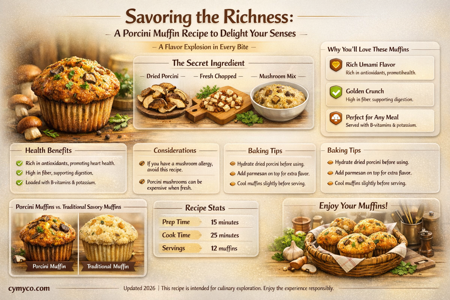 what does a porcini muffin