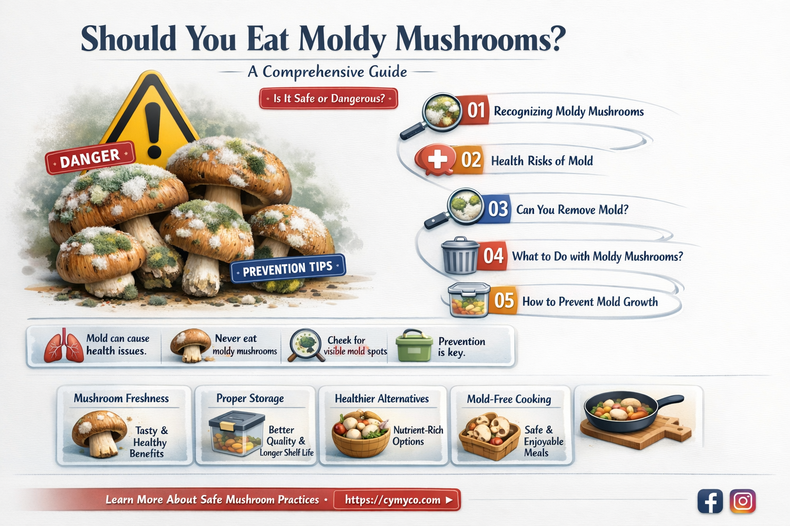 are moldy mushrooms bad