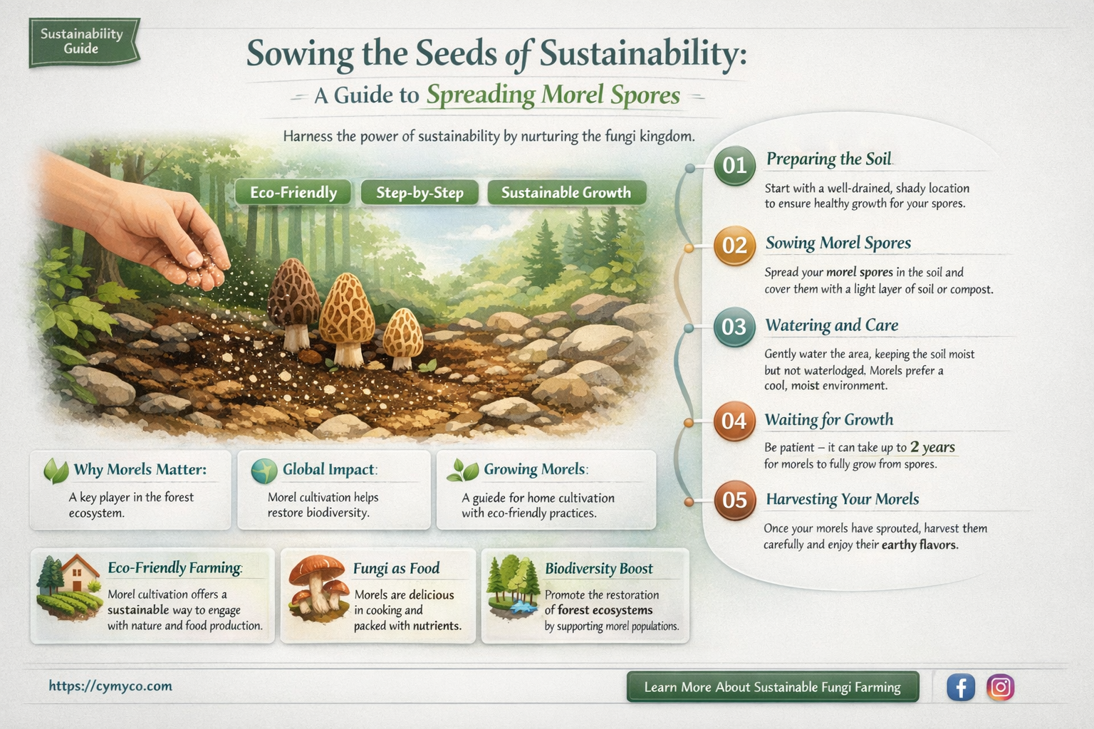 how to spread morel spores
