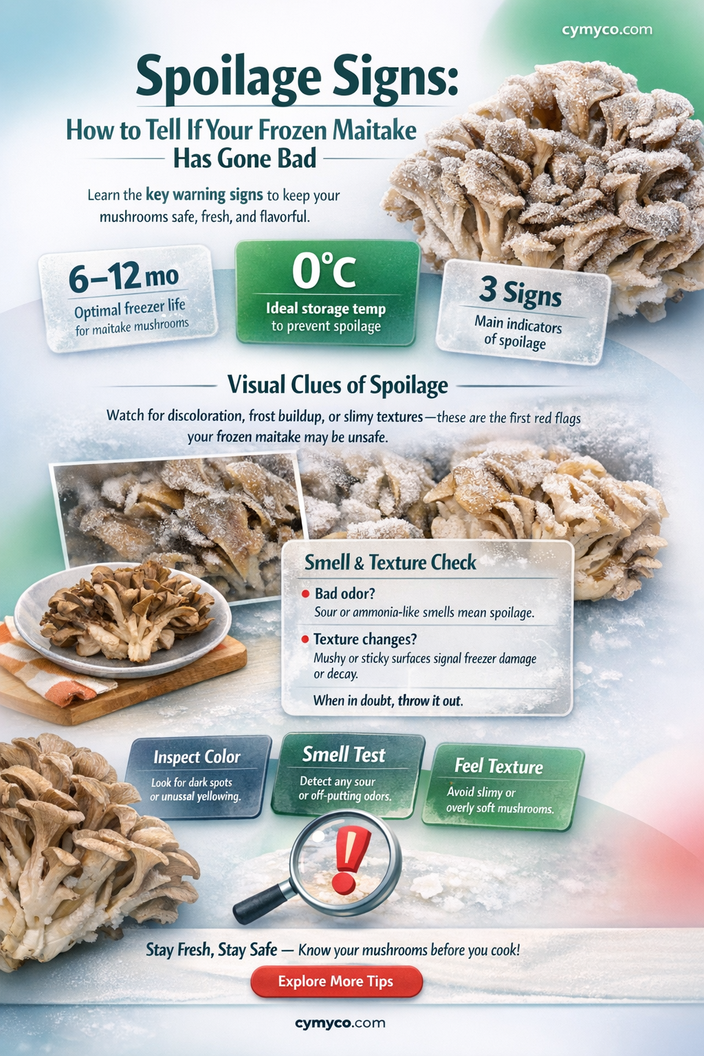 how to tell if your frozen maitake has gone bad