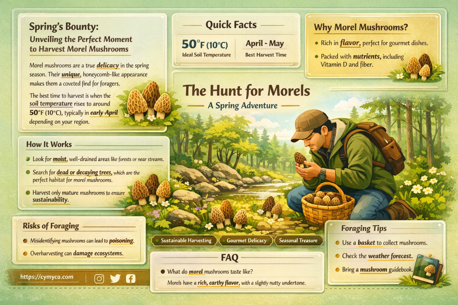 when is the best time to pick morel mushrooms