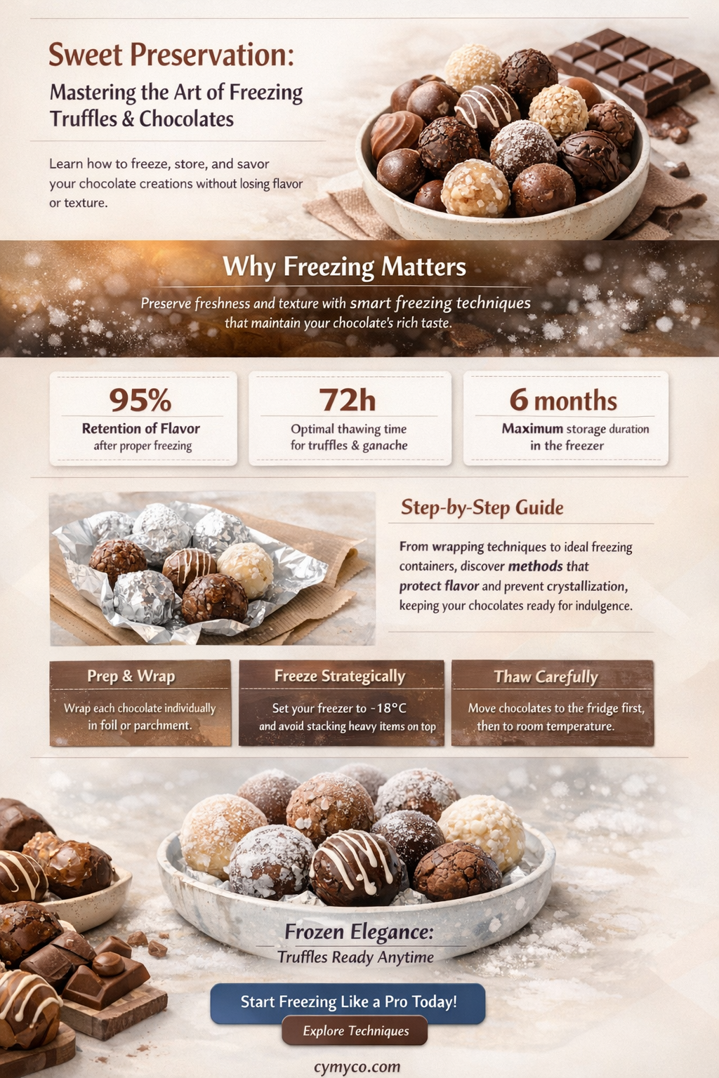 can you freeze truffles chocolates