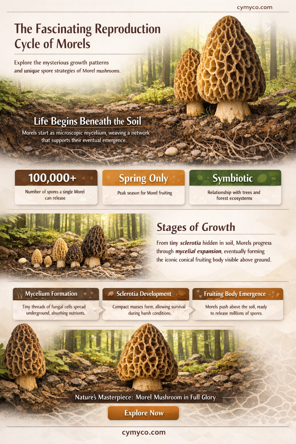 how do morels reproduce