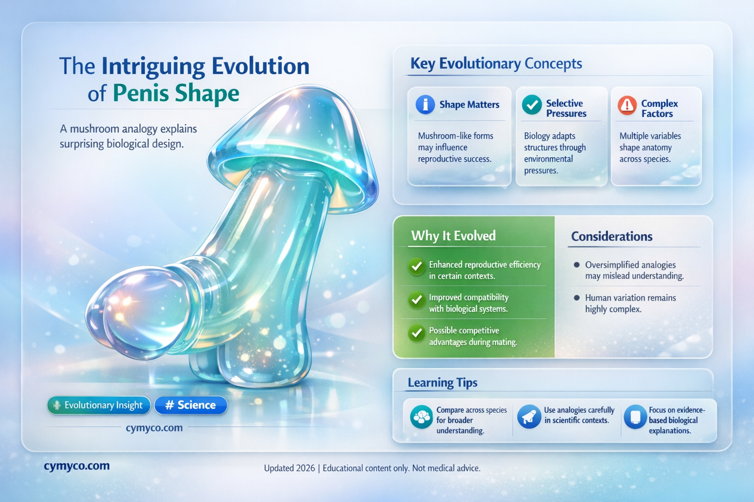 why are pensis shaped like mushrooms