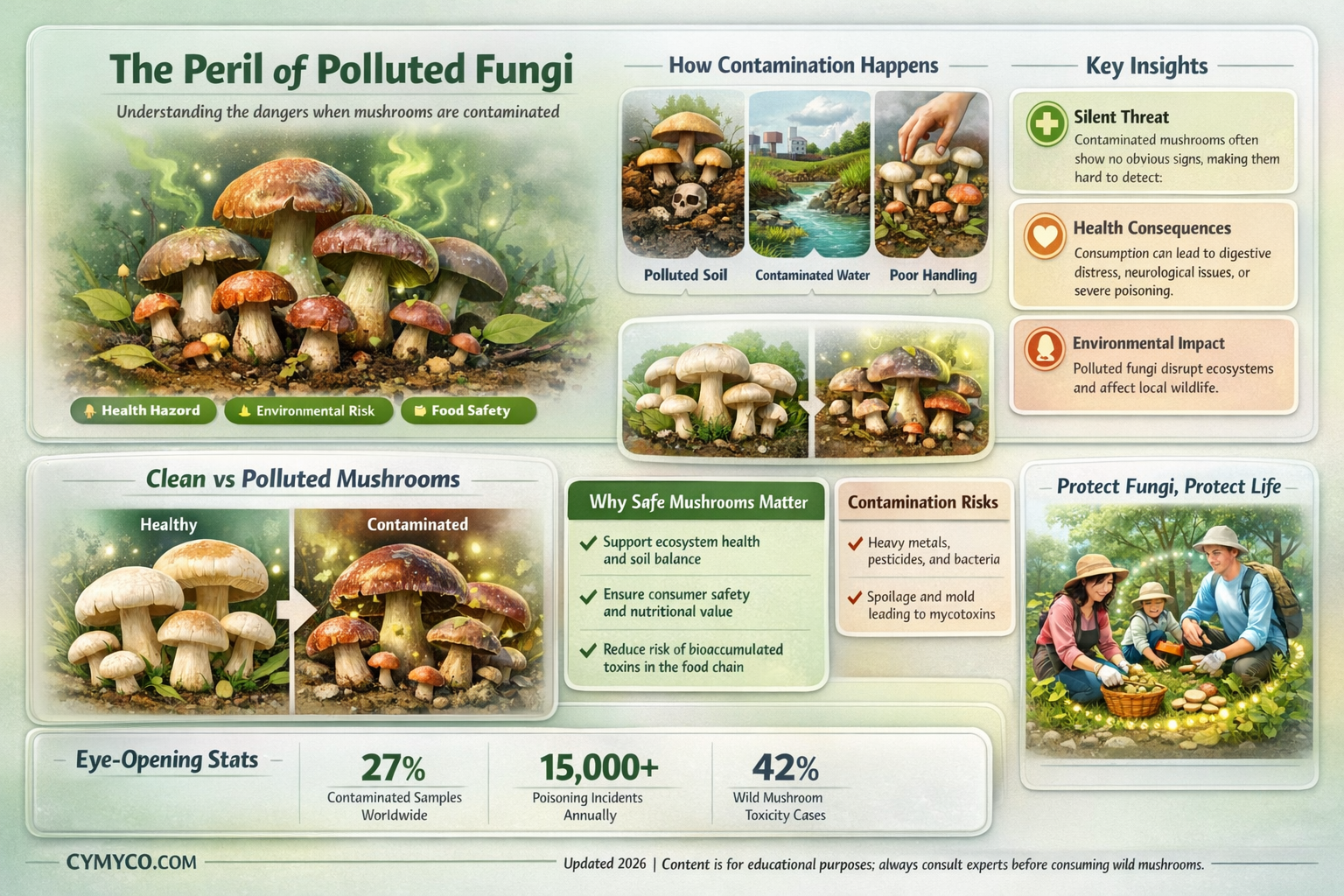 what happens if mushrooms get contaminated