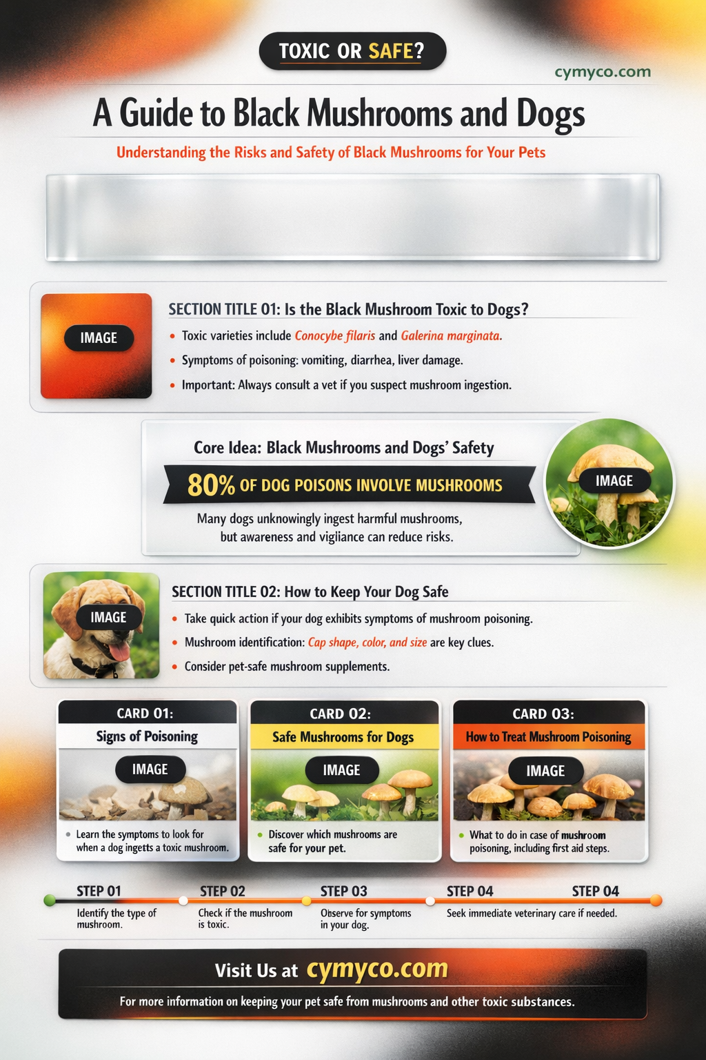 are black mushrooms poisonous to dogs