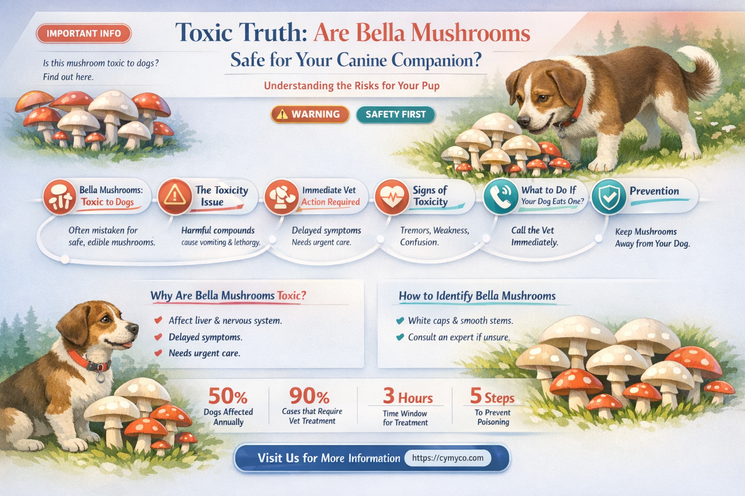 are bella mushrooms poisonous to dogs
