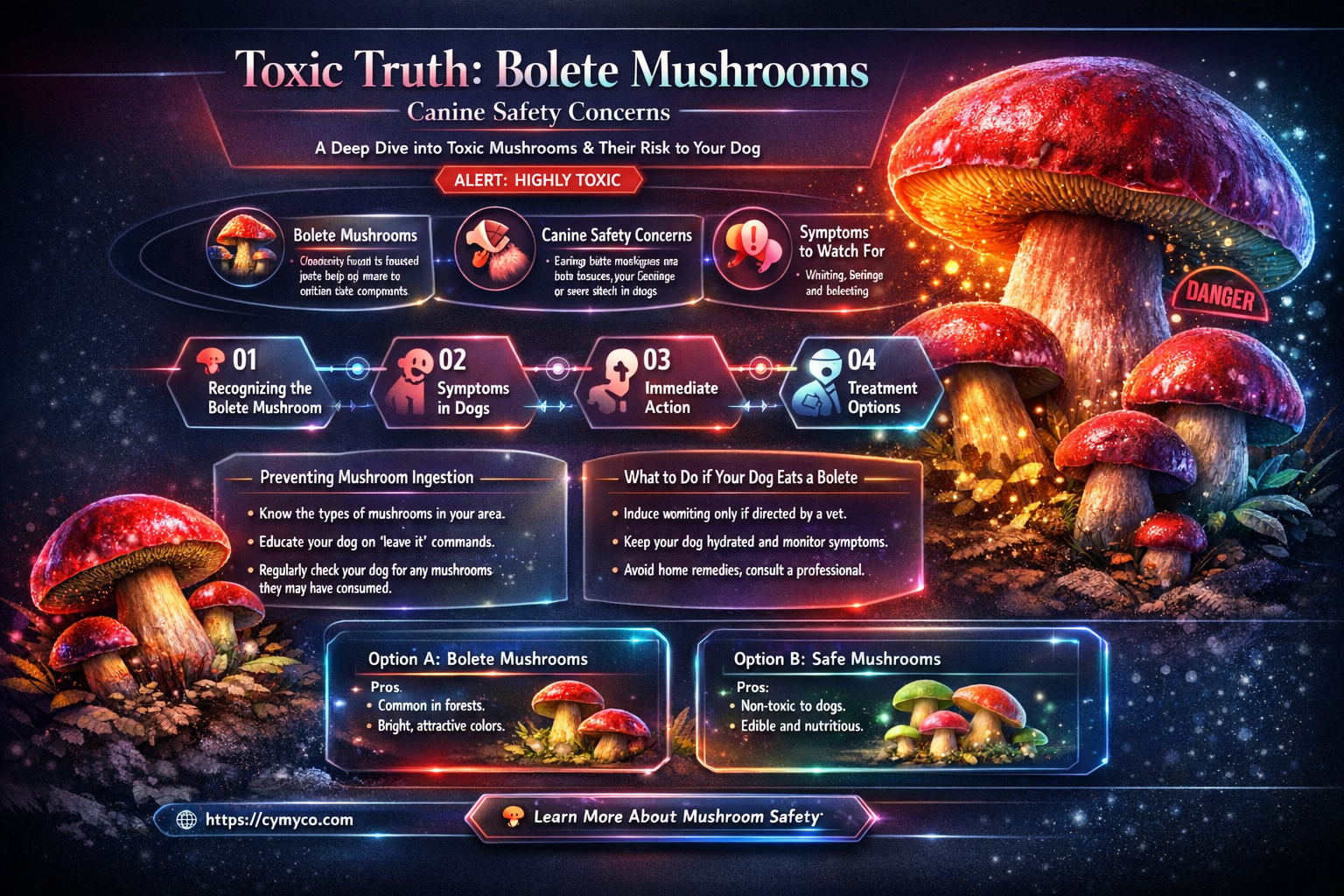 are bolete mushrooms poisonous to dogs