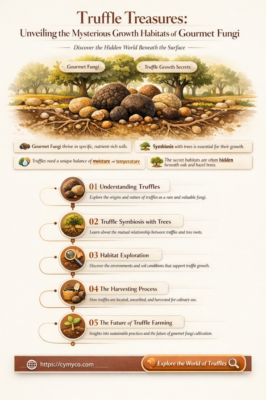 where do truffle mushrooms grow