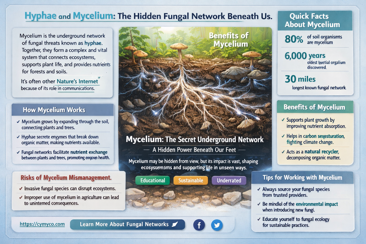 what is hyphae and mycelium