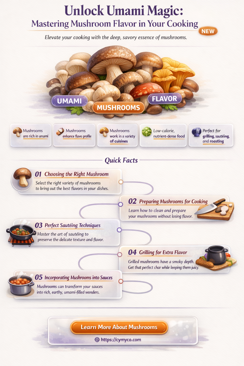 how to get umami flaver with mushrooms