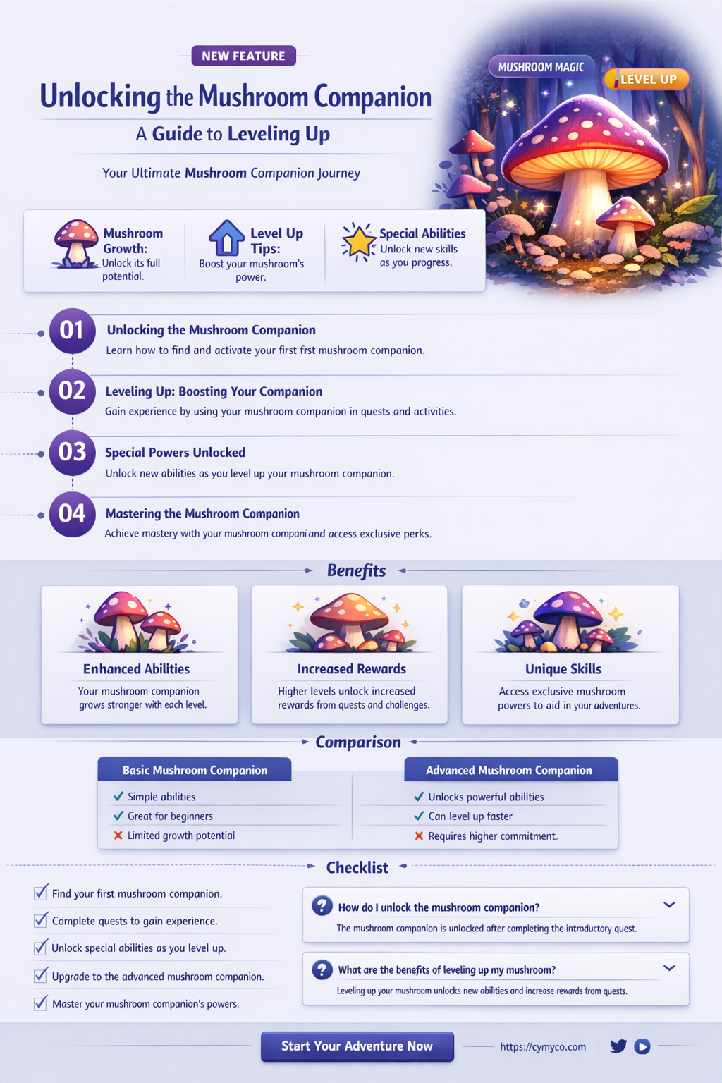 what level do you get mushroom companion