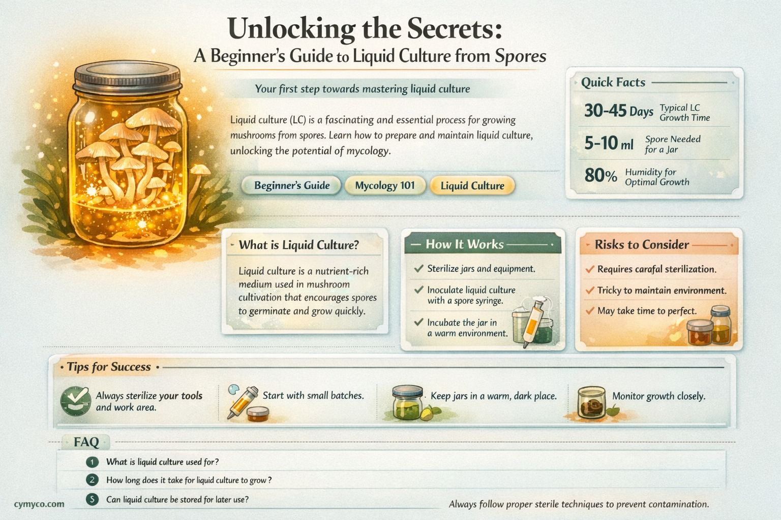 how to make liquid culture from spores