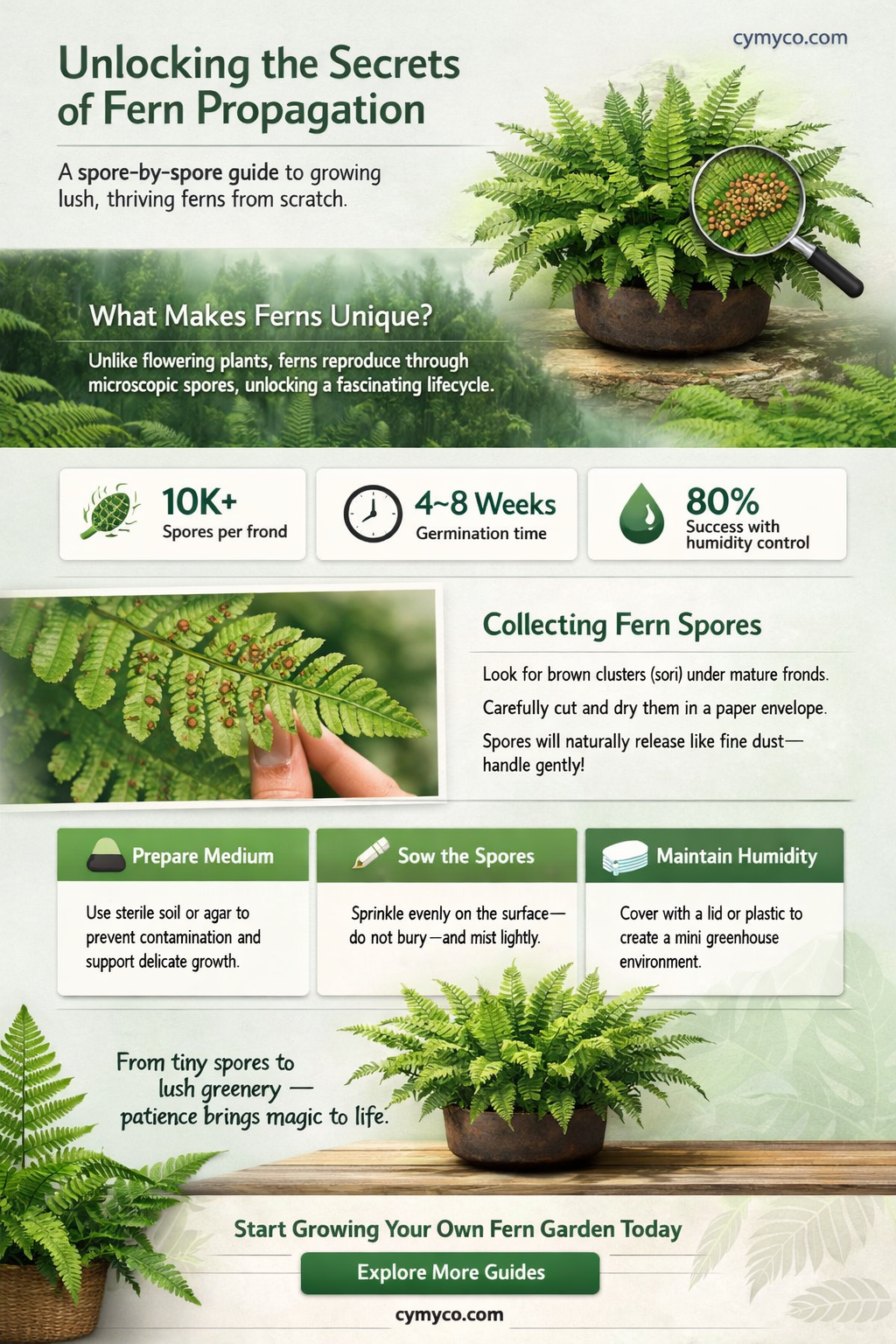 how to propagate fern spores
