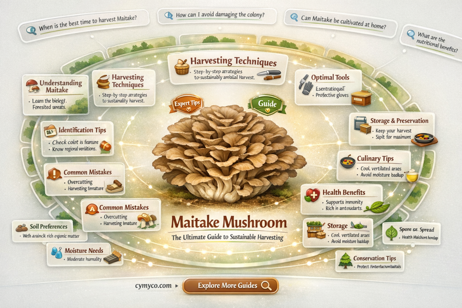 how to harvest maitake