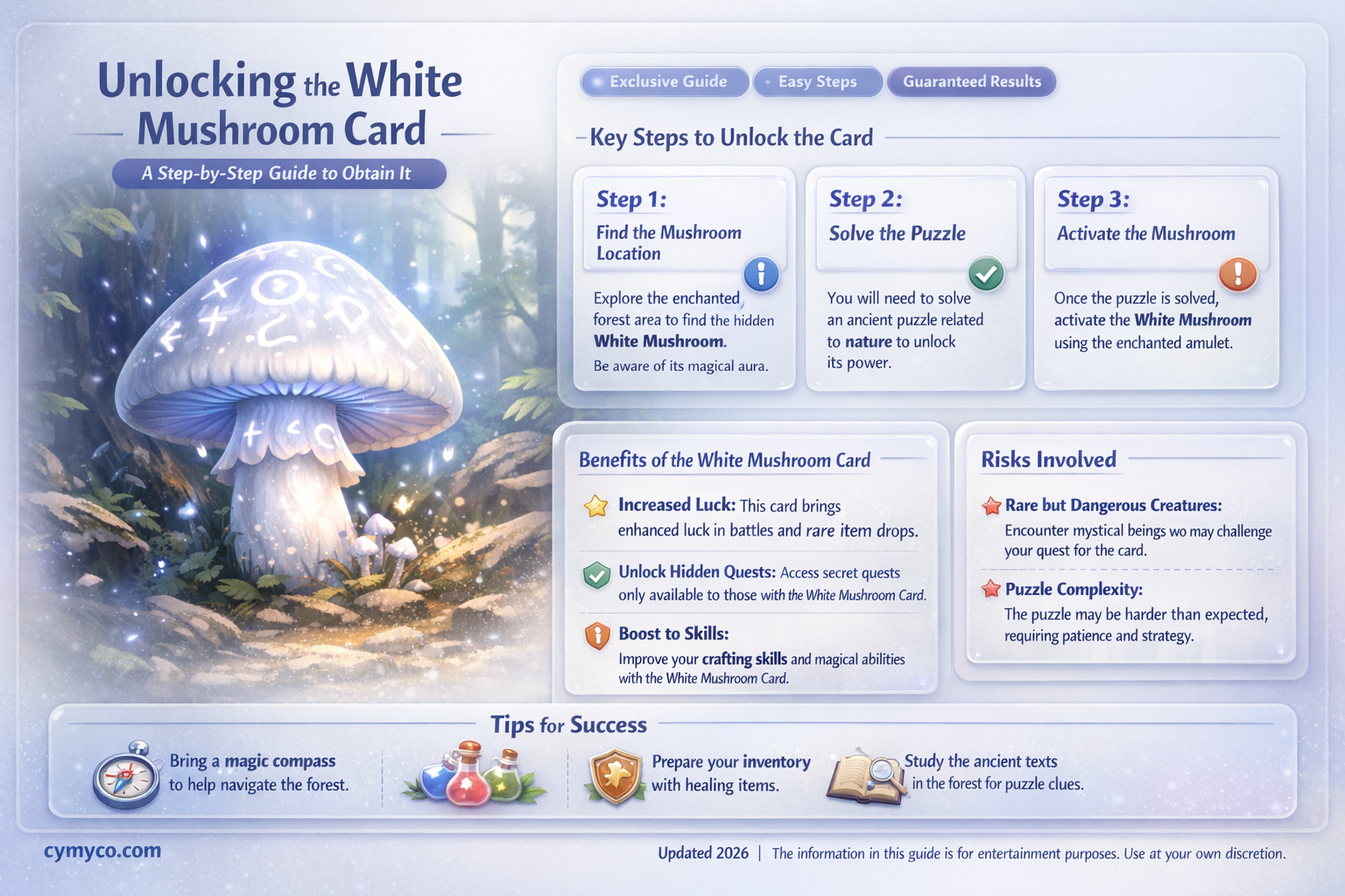 how to get white mushroom card