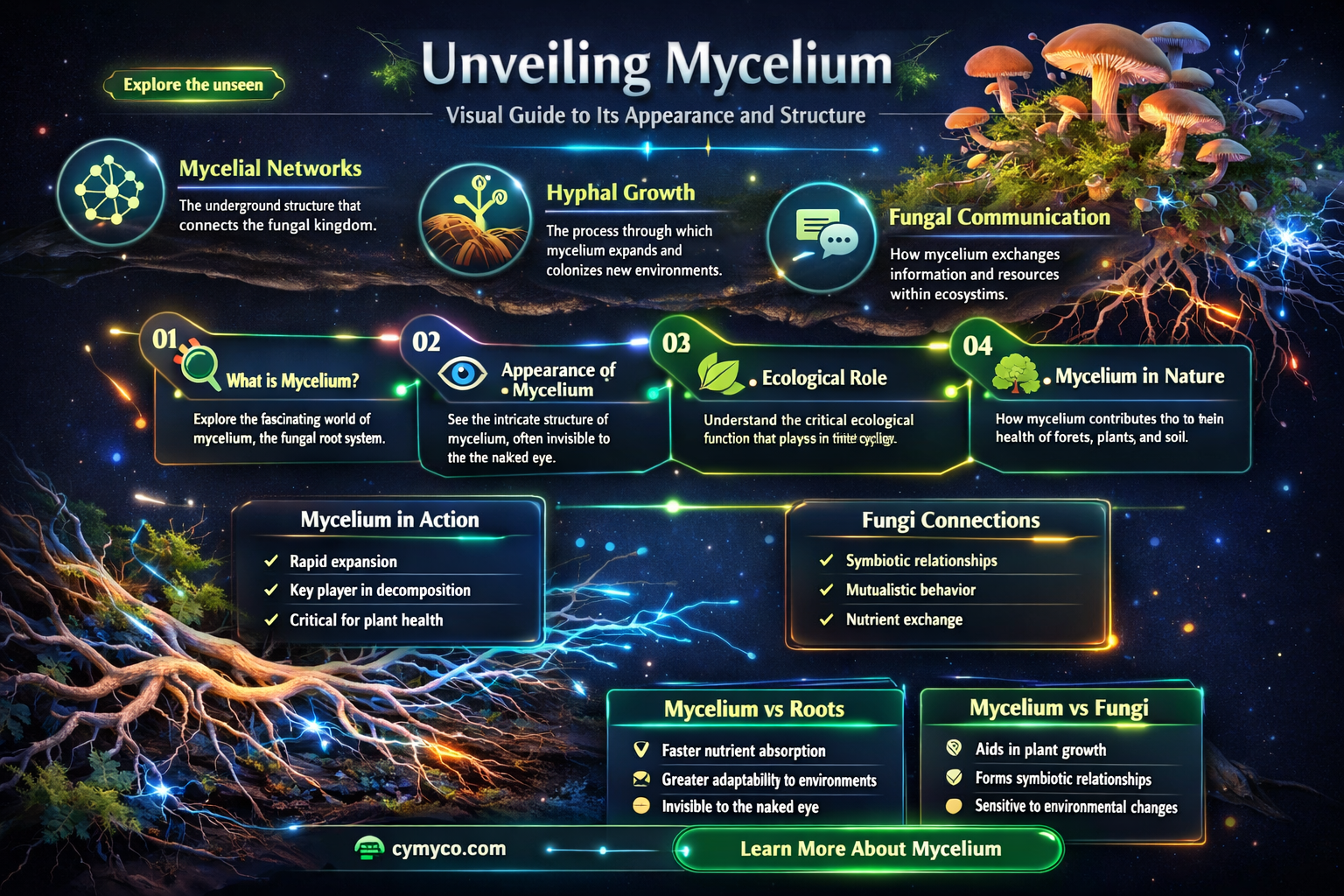 what does mycelium look like