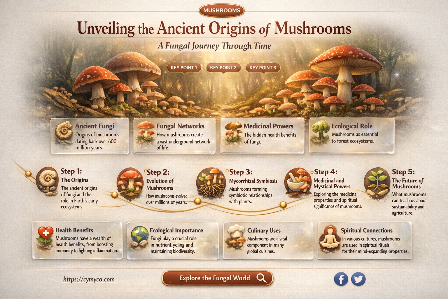 where do mushrooms originate
