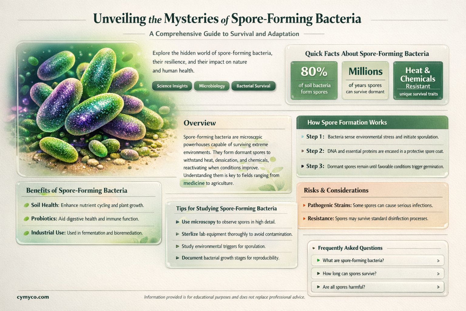 what are the spore forming bacteria