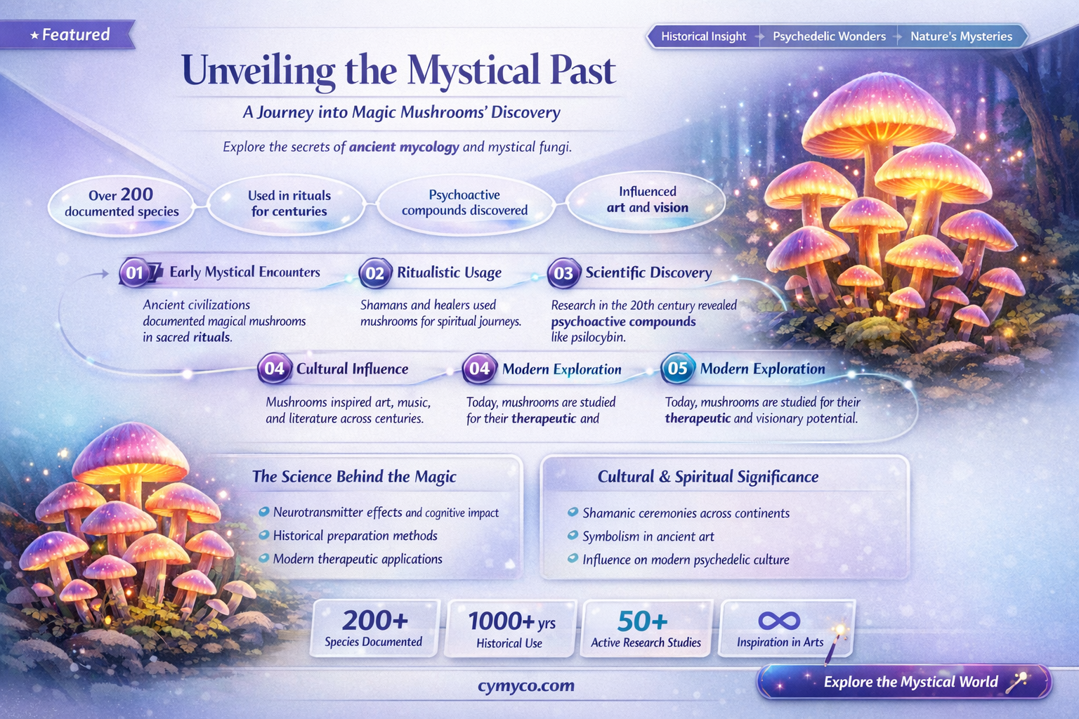 when was magic mushrooms discovered
