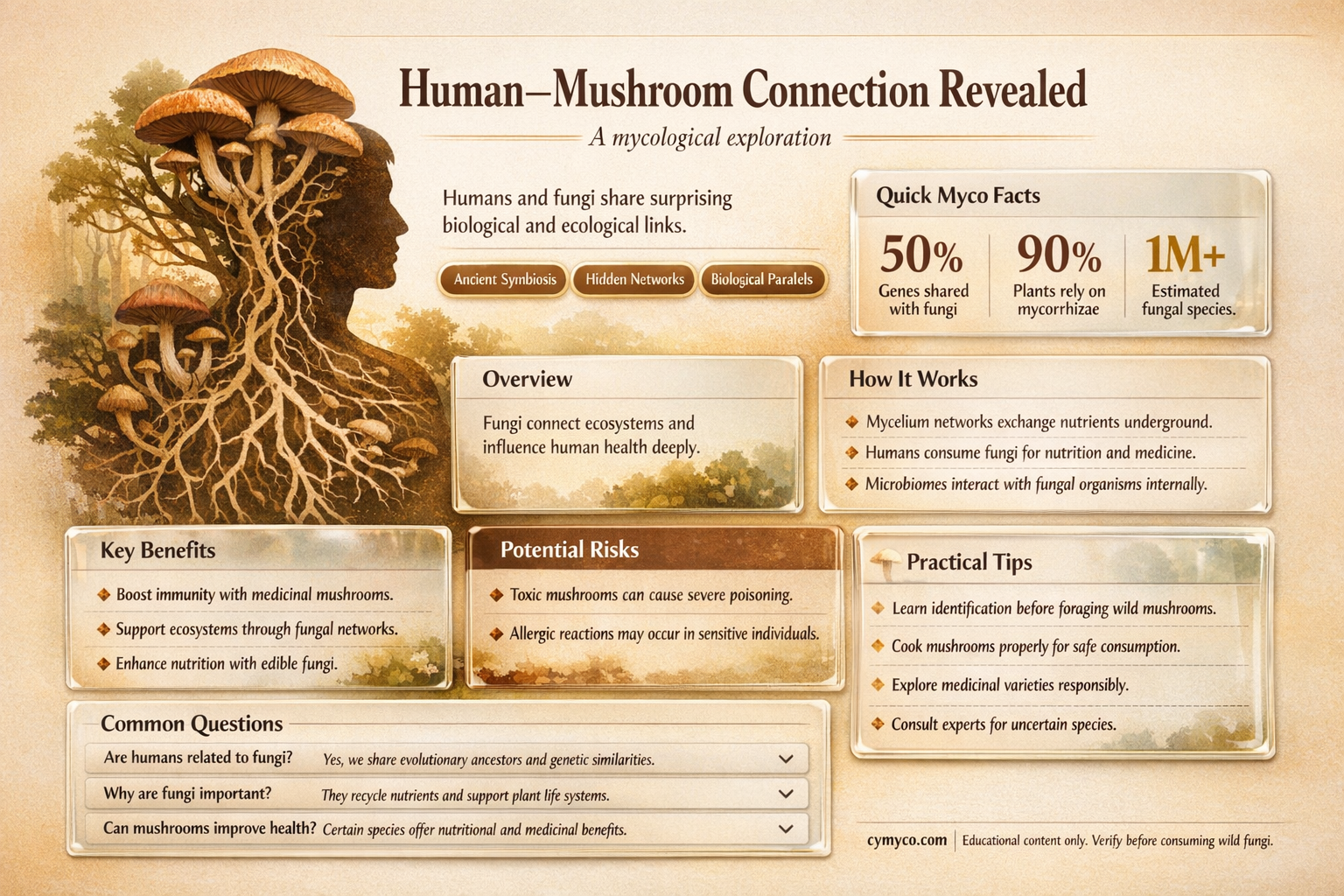 why are mushrooms more like humans than plants