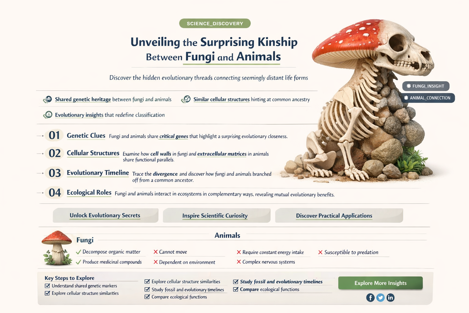 what do fungi have in common with animals