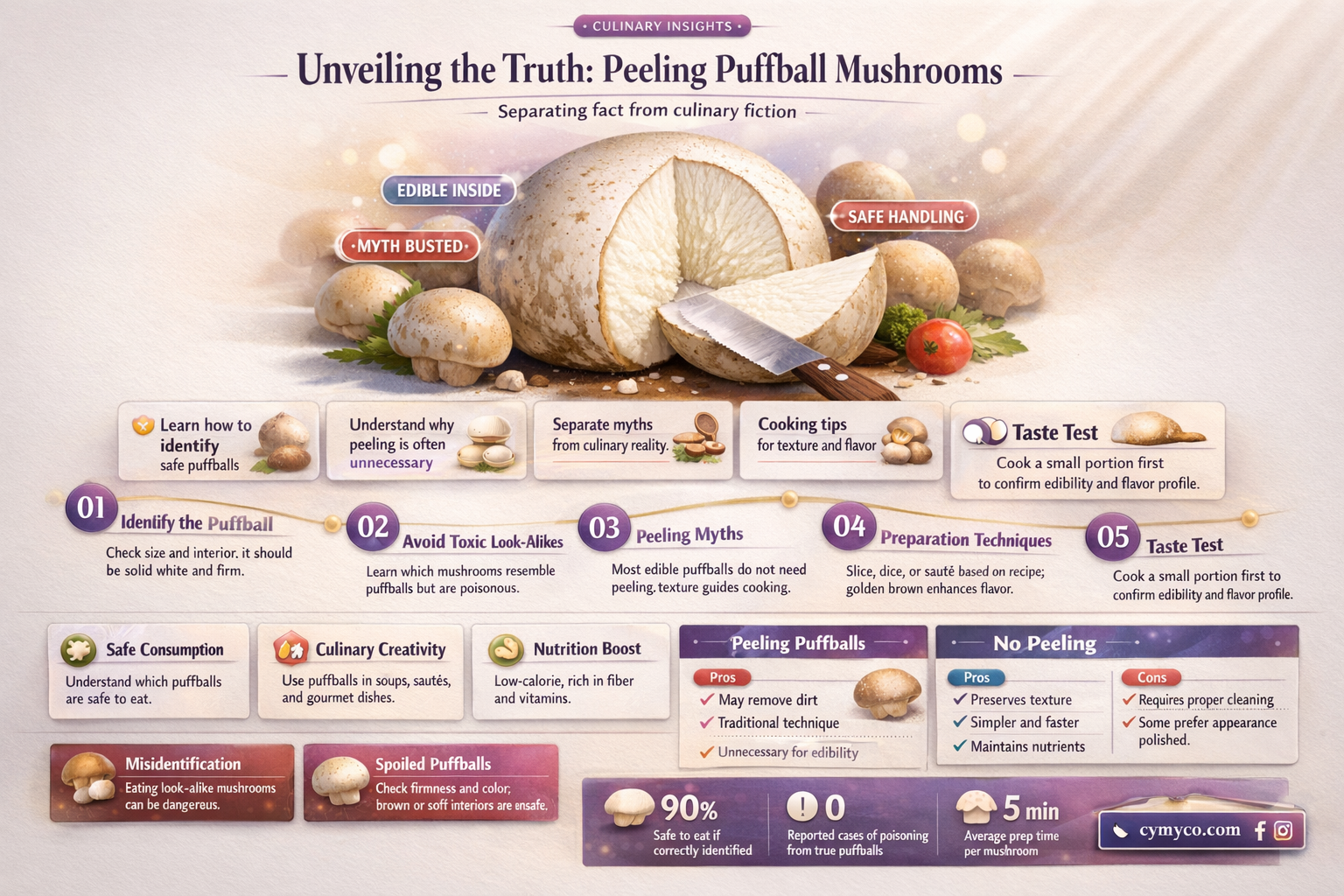 do you have to peel puffball mushrooms