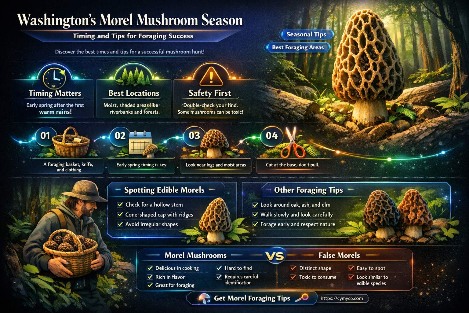 when is morel season in washington