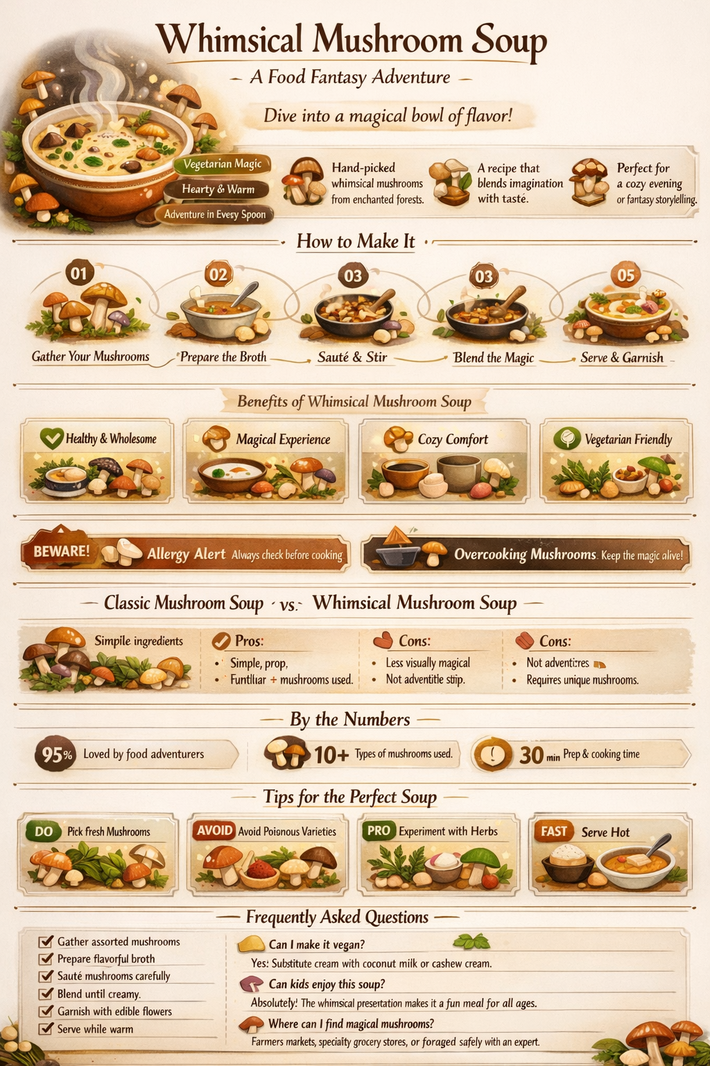 how to make mushroom soup in food fantasy