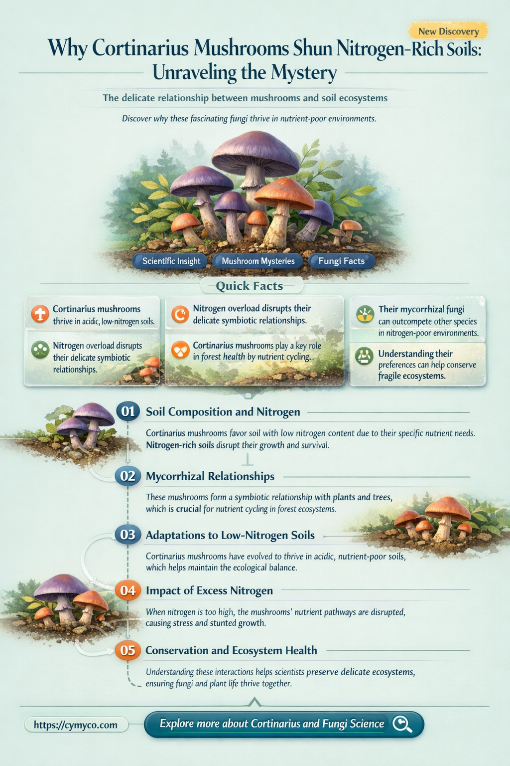 why does cortinarius not like nitrogen