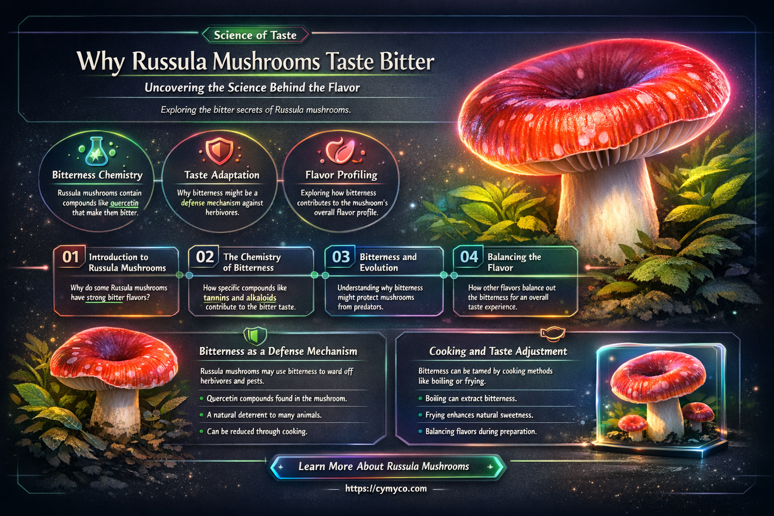 why is russula is bitter
