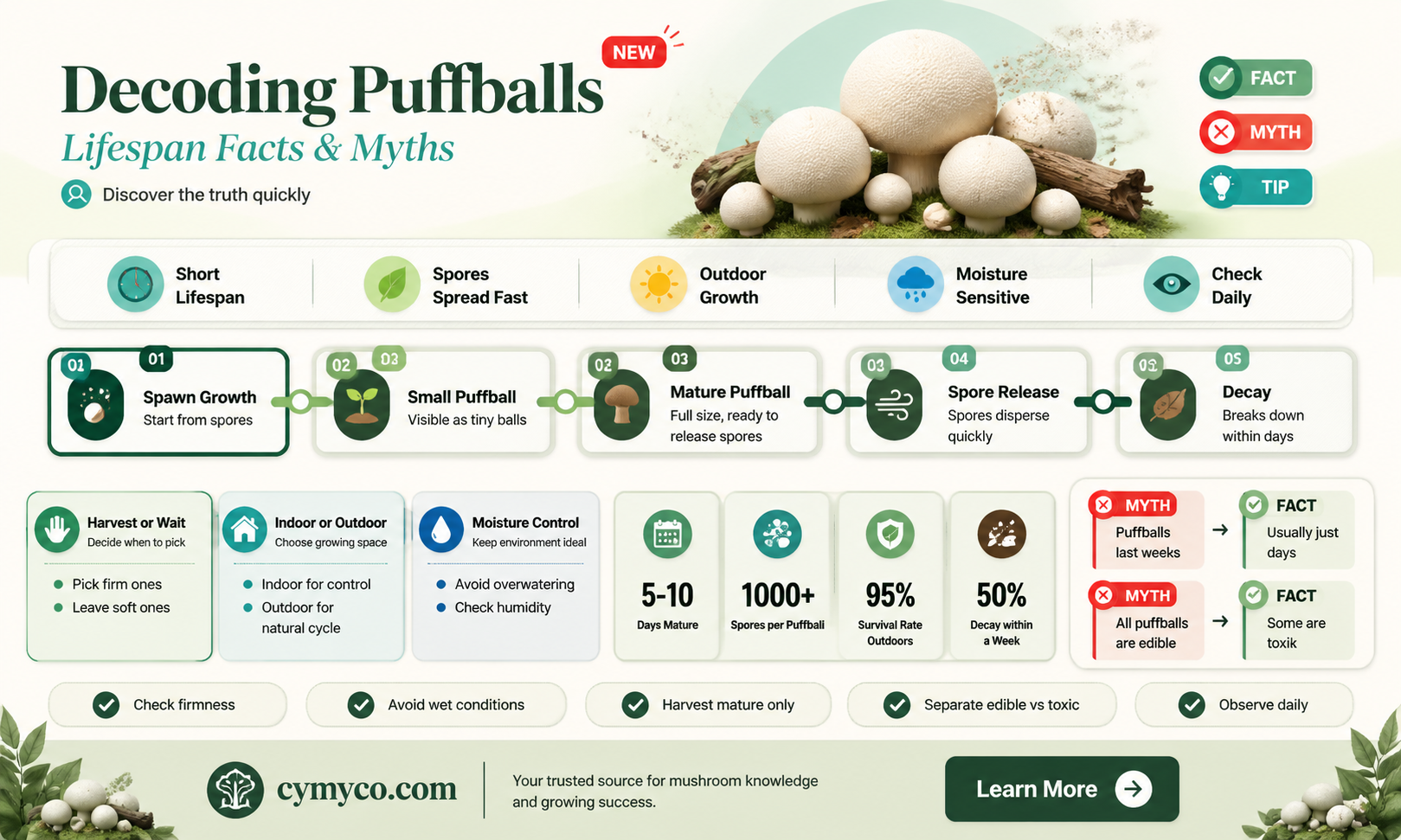 how long do puffballs last