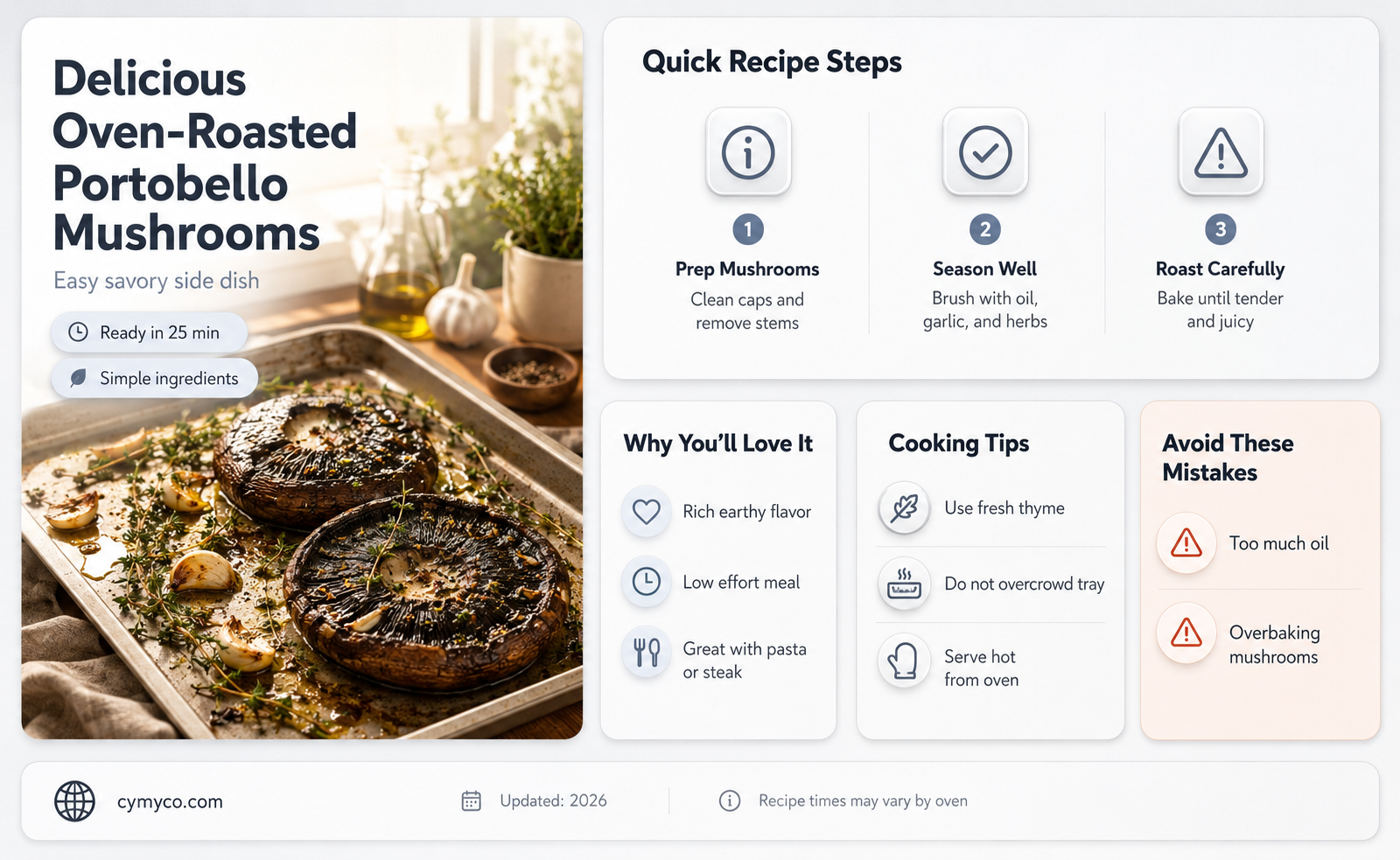 can you cook portobello mushrooms in the oven
