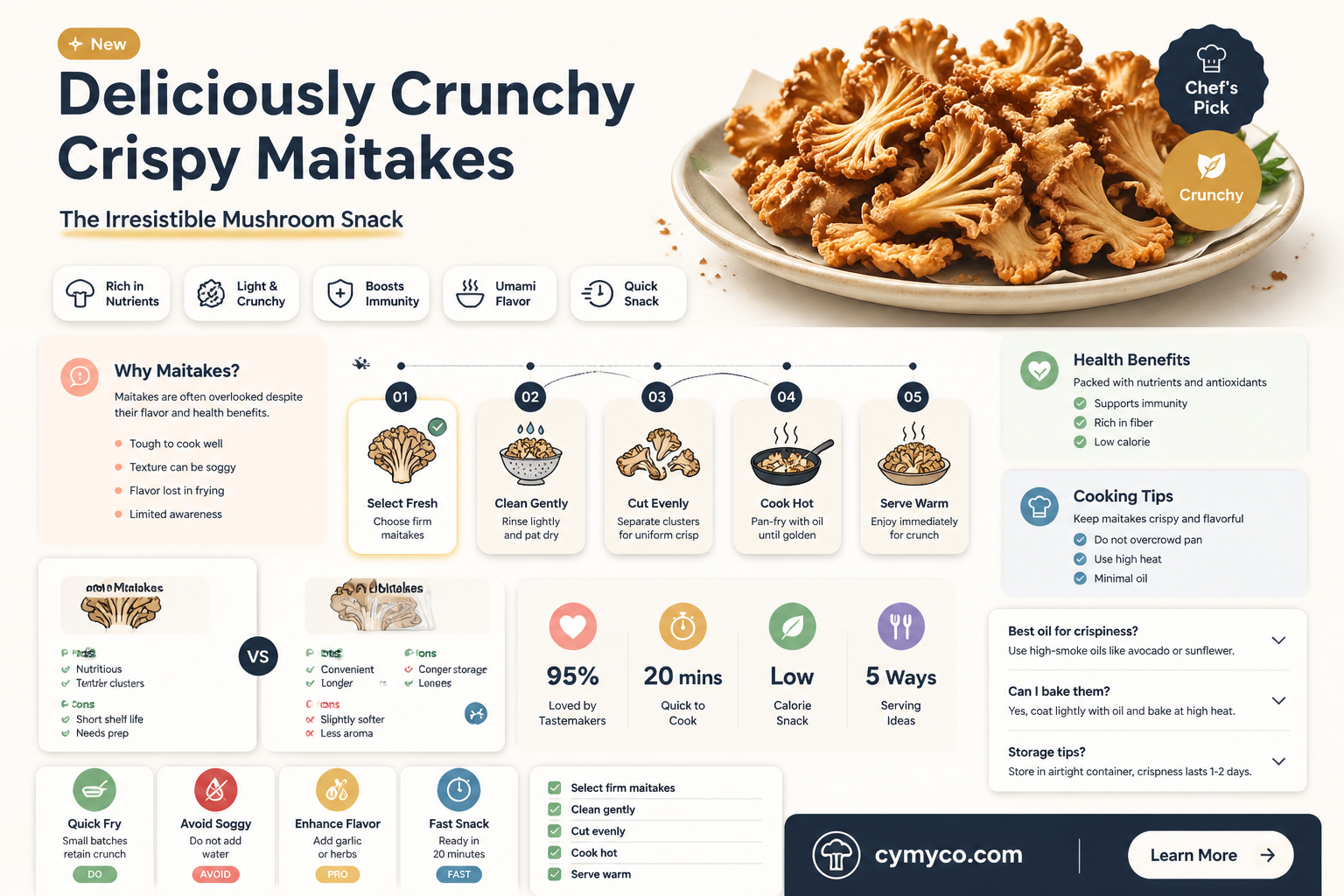 what are crispy maitakes