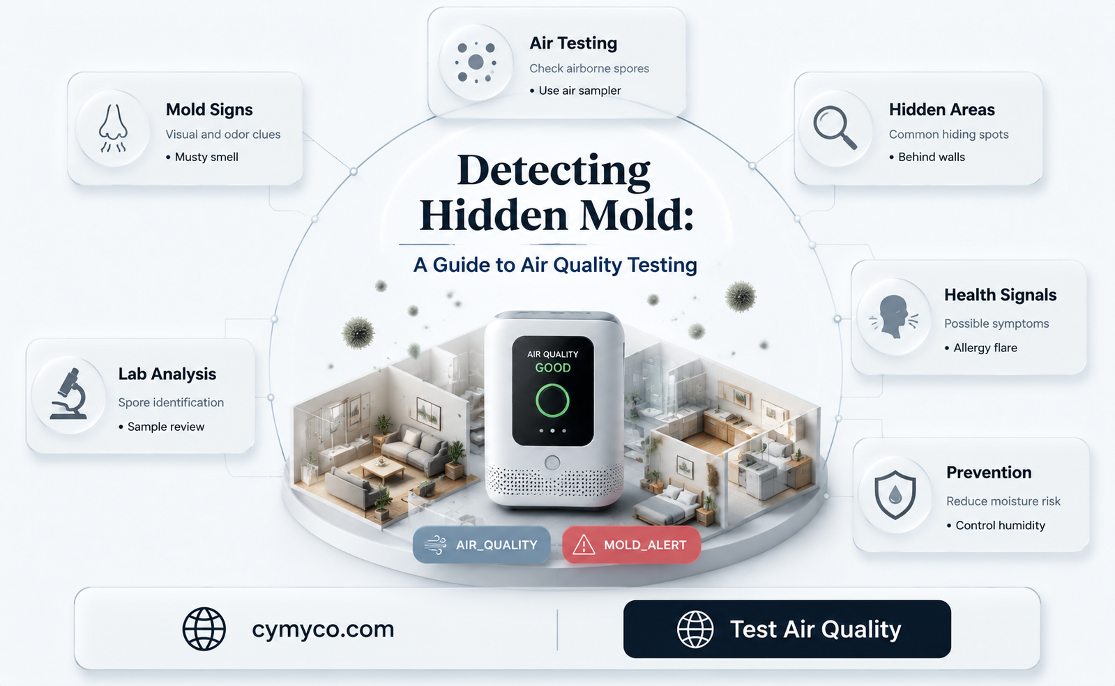 how to test for mold spores in the air