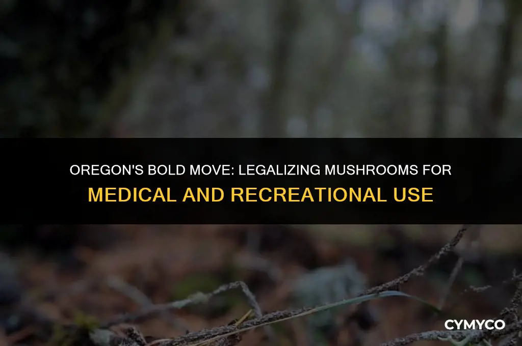 did oregon legalize mushroom