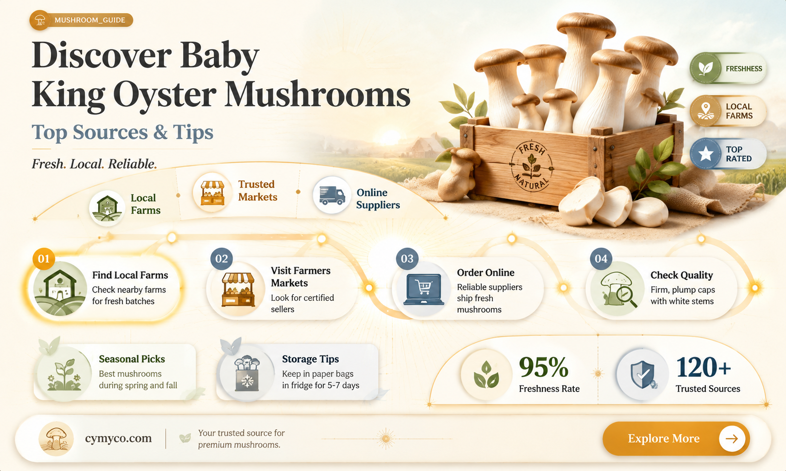 where to buy baby king oyster mushroom