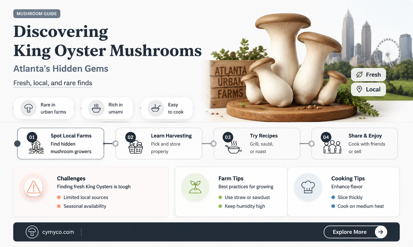 where to find king oyster mushrooms in atlanta