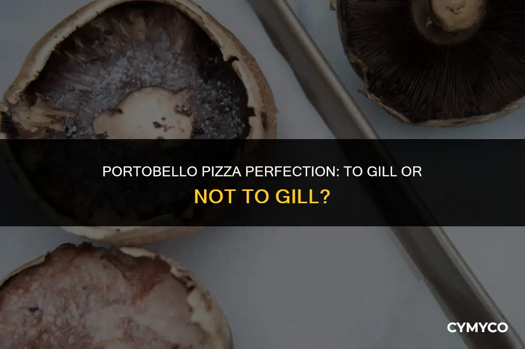 do i remove gills from portobello for pizza