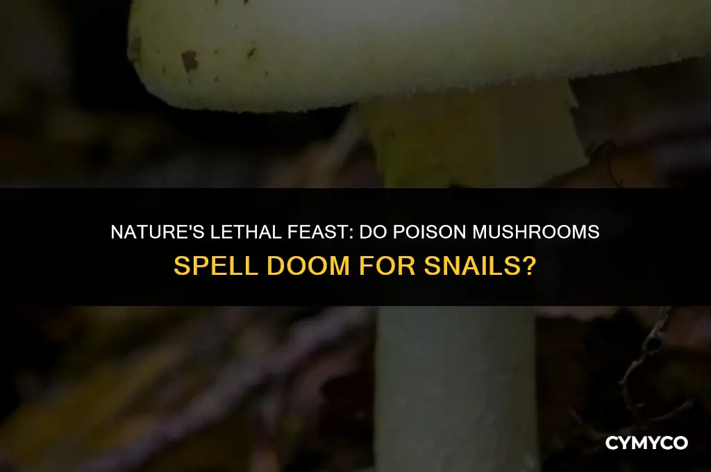 do poison mushrooms kill snails