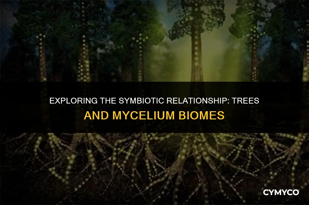 do trees grow in a mycelium biome