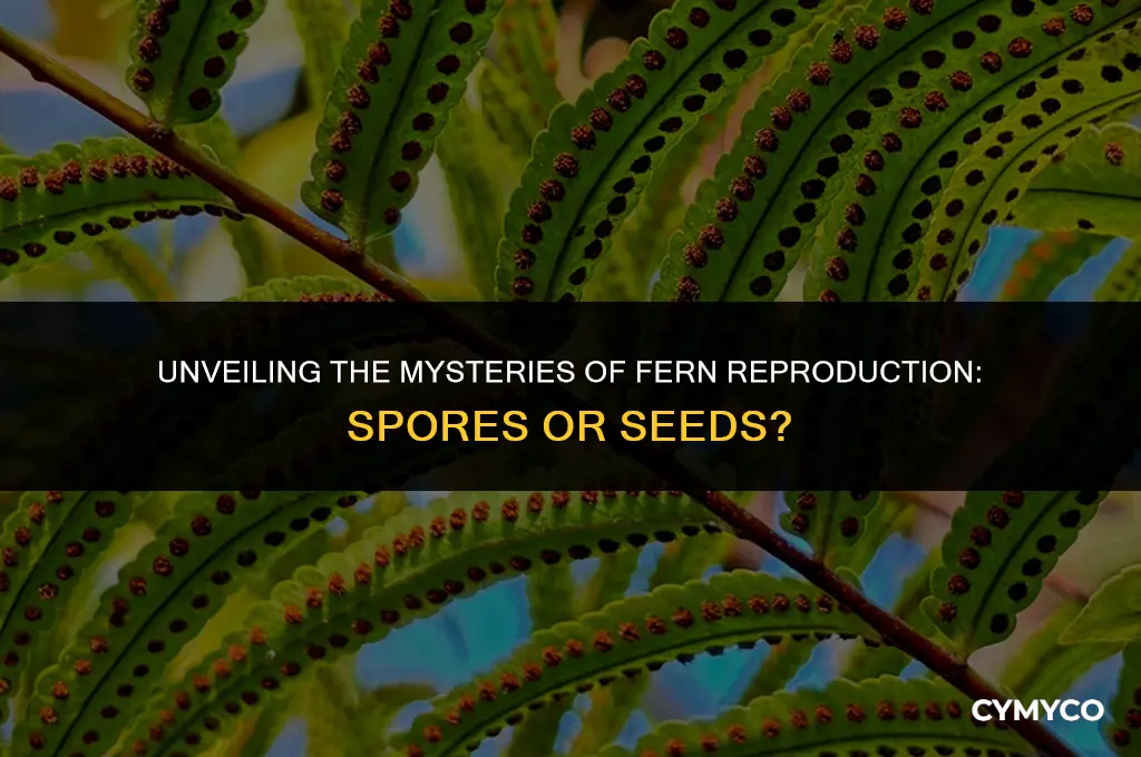 does a fern reproduce by spores