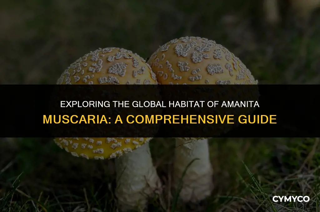 does amanita muscaria grow map